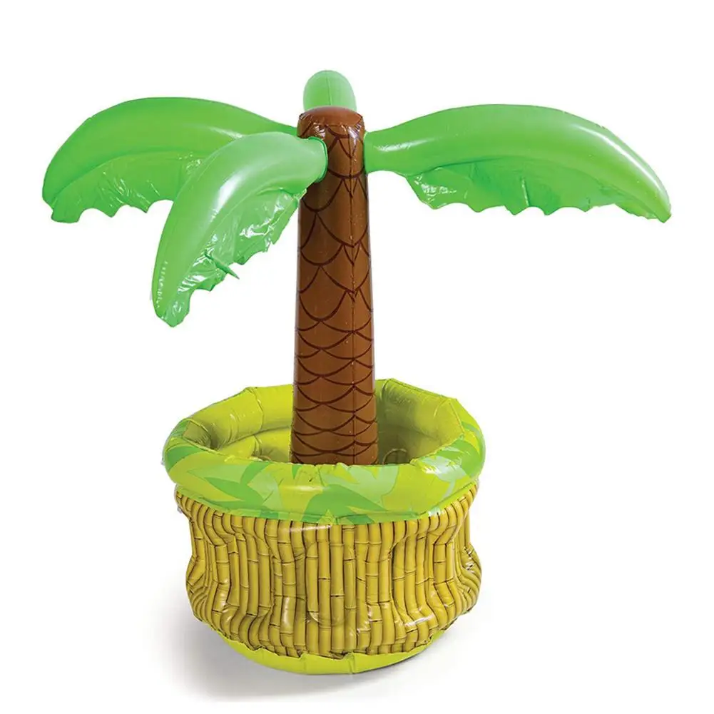 

24 Inches Iatable Palm Tree Cooler Beer Drinks Ice Bucket Party Supplies For Summer Swimming Pool Themed Party Equipment