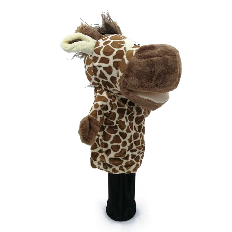 giraffe Поглощая Гольф животного головных уборов Гольф крышка протектор подходит до проход древесина Для мужчин леди талисман Новинка милый подарок - Цвет: giraffe