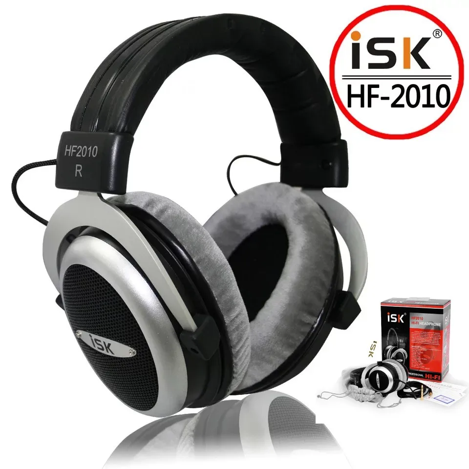 Оригинальные полуоткрытые наушники ISK HF2010 с монитором Hi-Fi стереонаушники