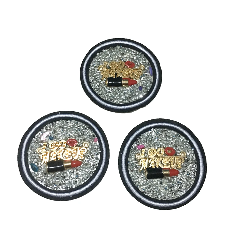 1 шт. железные патчи Стразы я сделать Макияж для губ патч для одежды горячего расплава клейкие нашивки Мода DIY Аппликация