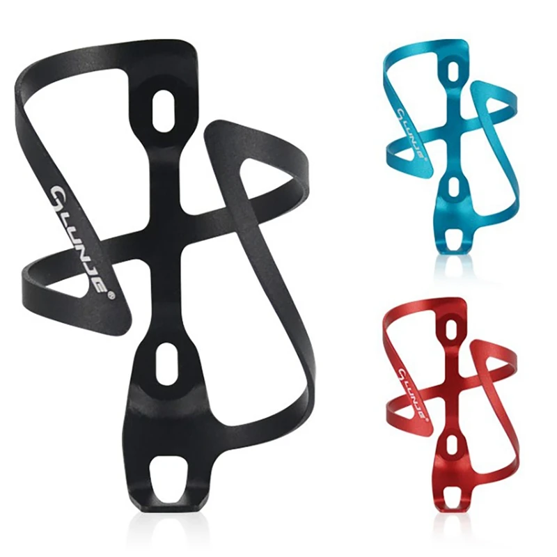 

LUNJE Road Bicycle Bottle Cage MTB Mountain Bike Water Cup Holder Aluminum Alloy Ultra-Light Cycling Parts