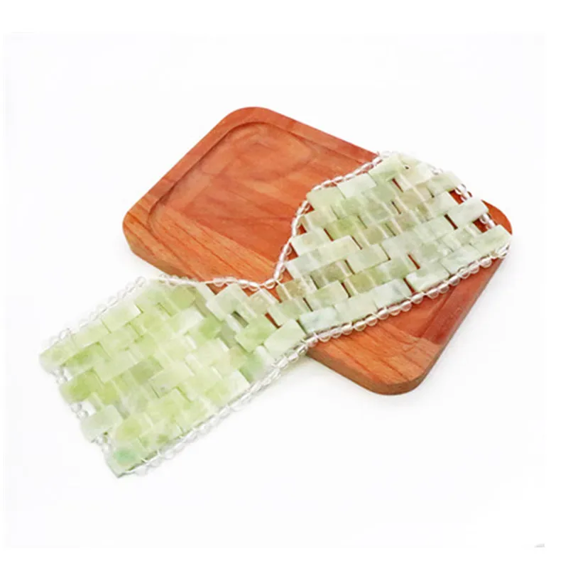 Новый дизайн Нефритовая маска натуральная для глаз жемчужная каменная массажа