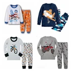 Новейшие пижамы для маленьких девочек, детские хлопковые домашние ночные рубашки с длинным рукавом на осень и зиму, Детские пижамные костюмы с животными