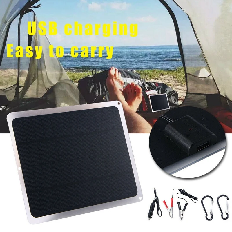

20W 12V Car Boat Yacht Solar Panel Trickle Battery Charger Power for Outdoor Travel