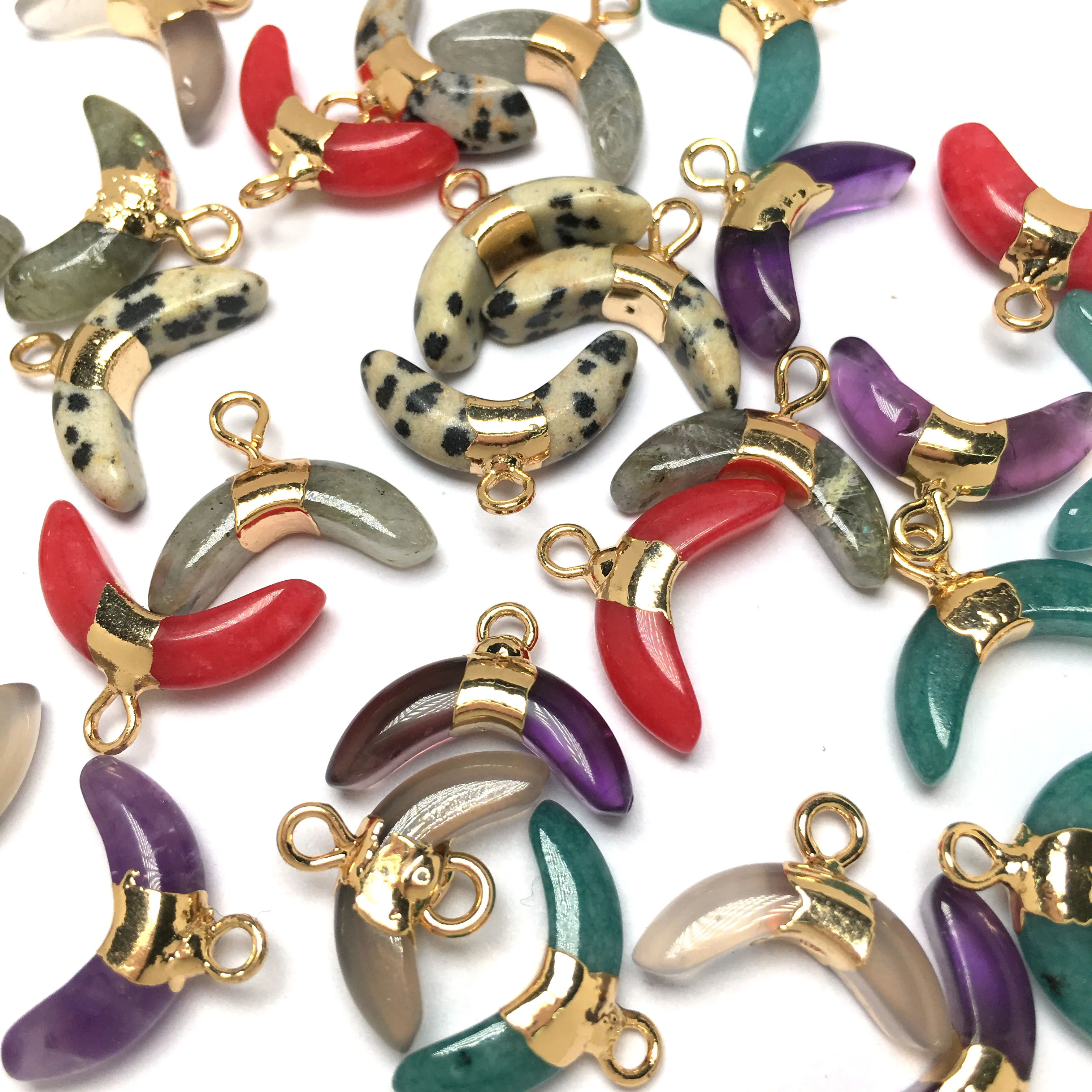 Ожерелье из натуральной искусственной кожи подвески в форме Луны для женщин