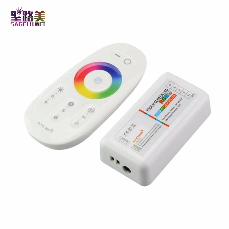 DC 12V 24V RGBW или RGB Led управление Лер 2 4G RF сенсорный экран дистанционное 6A на канал для