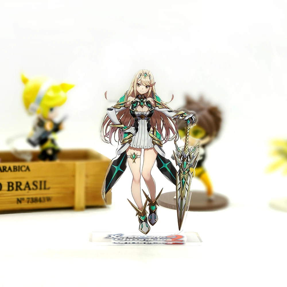 Xenoblade летопицы 2 Mythra Hikari Pyra Homura акриловые статуэтки стенди украшение для стола