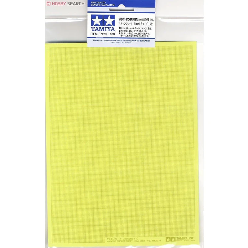 Новый лист маскировочных наклеек Tamiya 87129 5 шт. (тип сетки 1 мм)|sheets|sheet masksheet stickers |