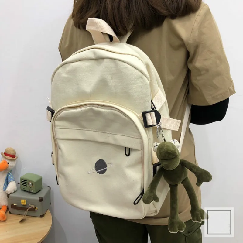 

Fashion Star Universe Backpacks Black School Bag Teenage Girl Small Backpack Women Large-capacity Causal Simple Mochila Harajuku