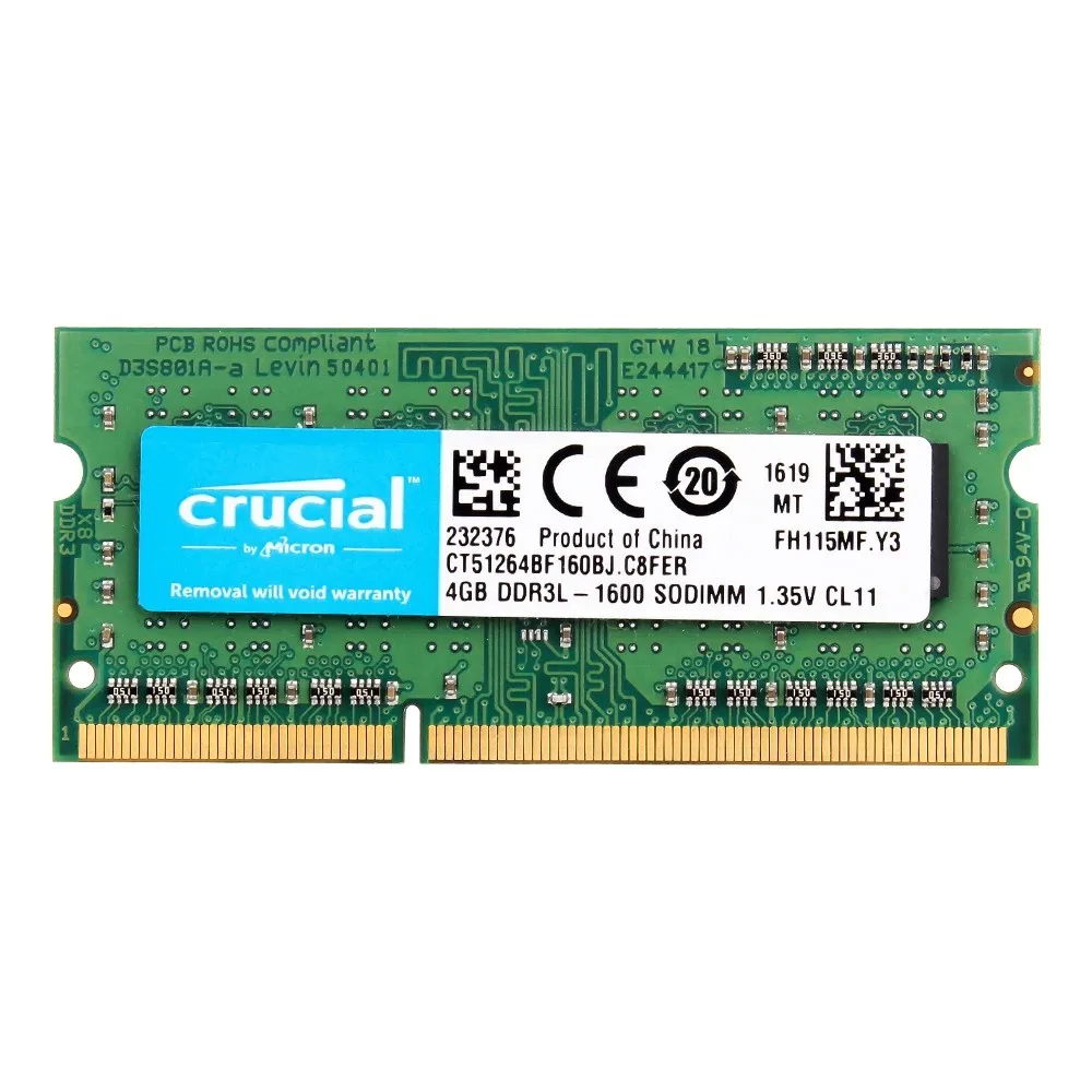 Память для ноутбука 2 ГБ 4 8 DDR3L 1066 МГц 1333 1600 1 35 в 204 контактов |