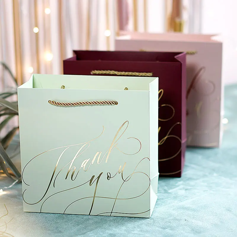 1 шт &quotспасибо&quot бумажные подарочные пакеты с ручками для дня рождения Детские