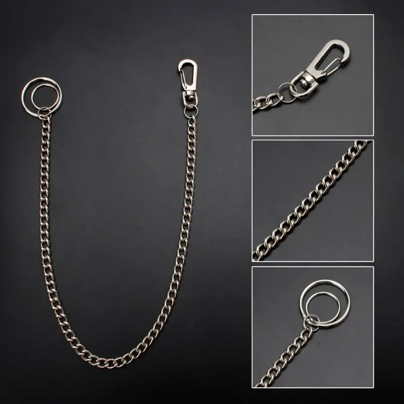 

Hip Hop Pants Chain Secure Travel Wallet Chain Heavy Duty Jeans Link Coil Leash