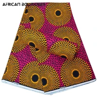 ankara africa printed fabric real wax patchwork sewing material dress artwork accessory 100 cotton crafts materials 6yard