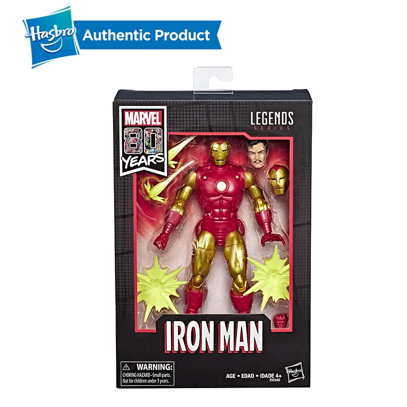 Hasbro серии Marvel Legends 80th anniversary " классические фигурки Железного человека Тони Старка 6 дюймов в стиле комиксов IRO