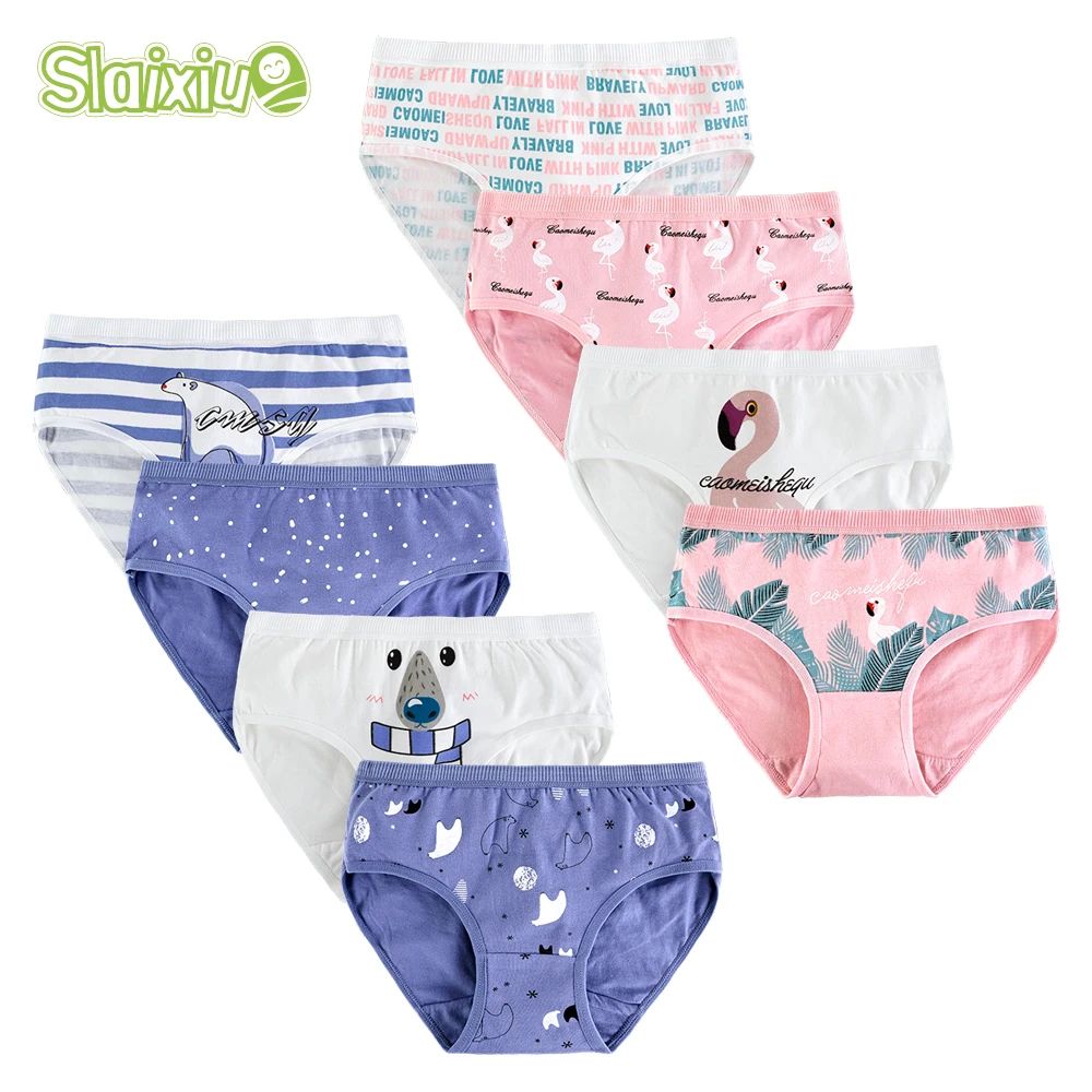 4pcs/lot Cotton kid underwear panties for girls children boxers briefs panty for 9-20 Years old teenager clothes