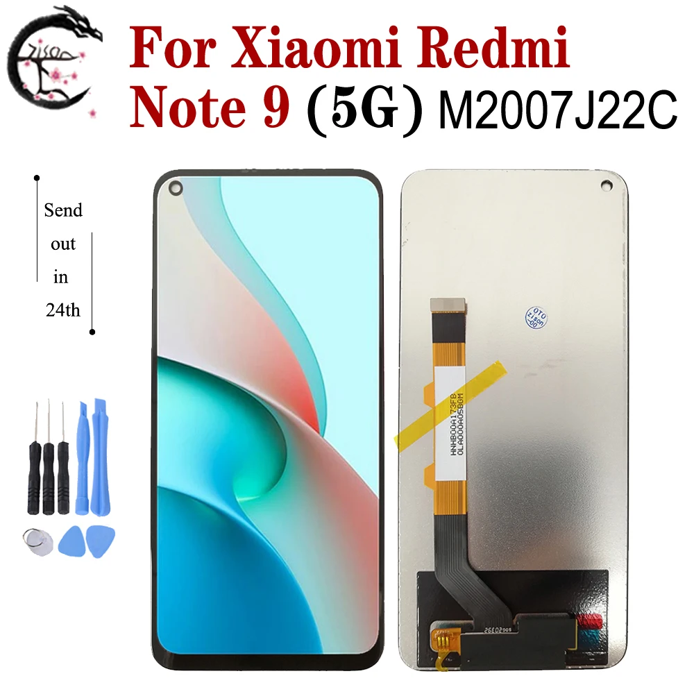 6 53 &quotЖК экран для Xiaomi Redmi Note 9 5G дисплей M2007J22C с цифровым преобразователем