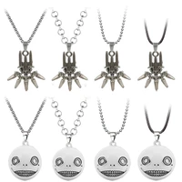 game nier automata necklace for women cosplay prop robot 2b emil no2 type b yorha chain pendant metal men fashion jewelry gift