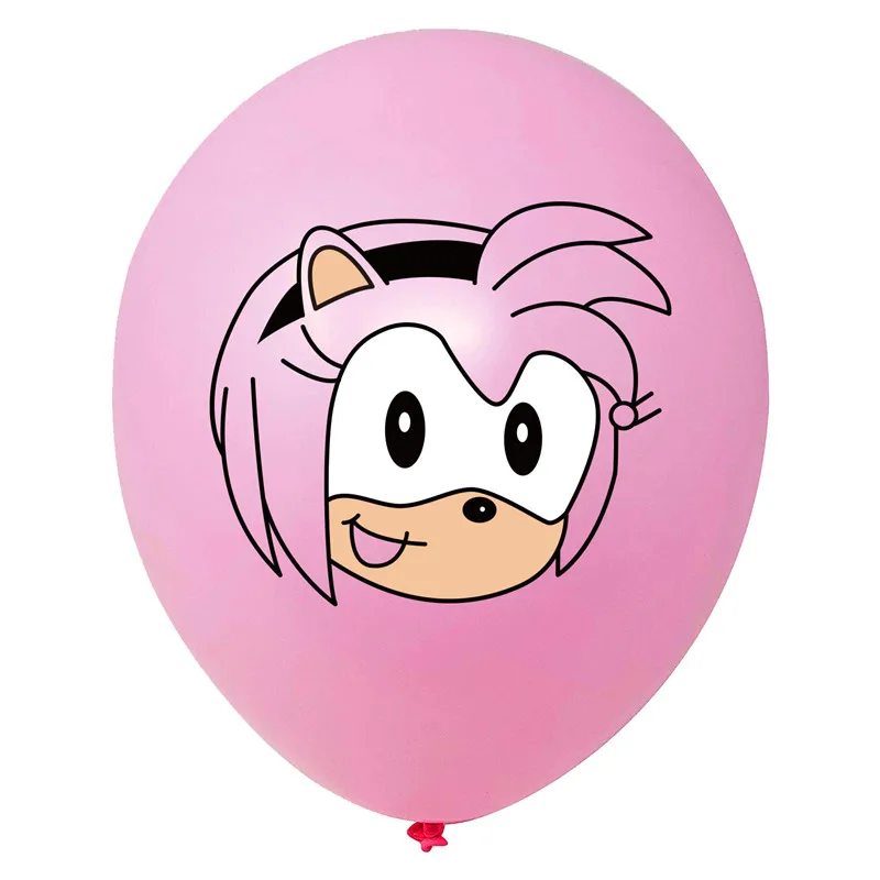 10pcs Sonic Latex Balloons The Hedgehog Superhero Game Fans Ballon Happy Birthday Party Decoration Kids Toys Supplies Globos - купить по
