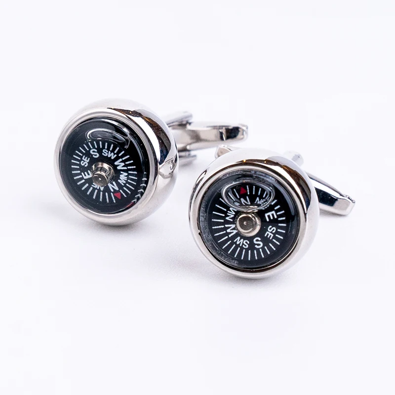 Новинка компас мужской костюм рубашка запонки для одежды ювелирные изделия