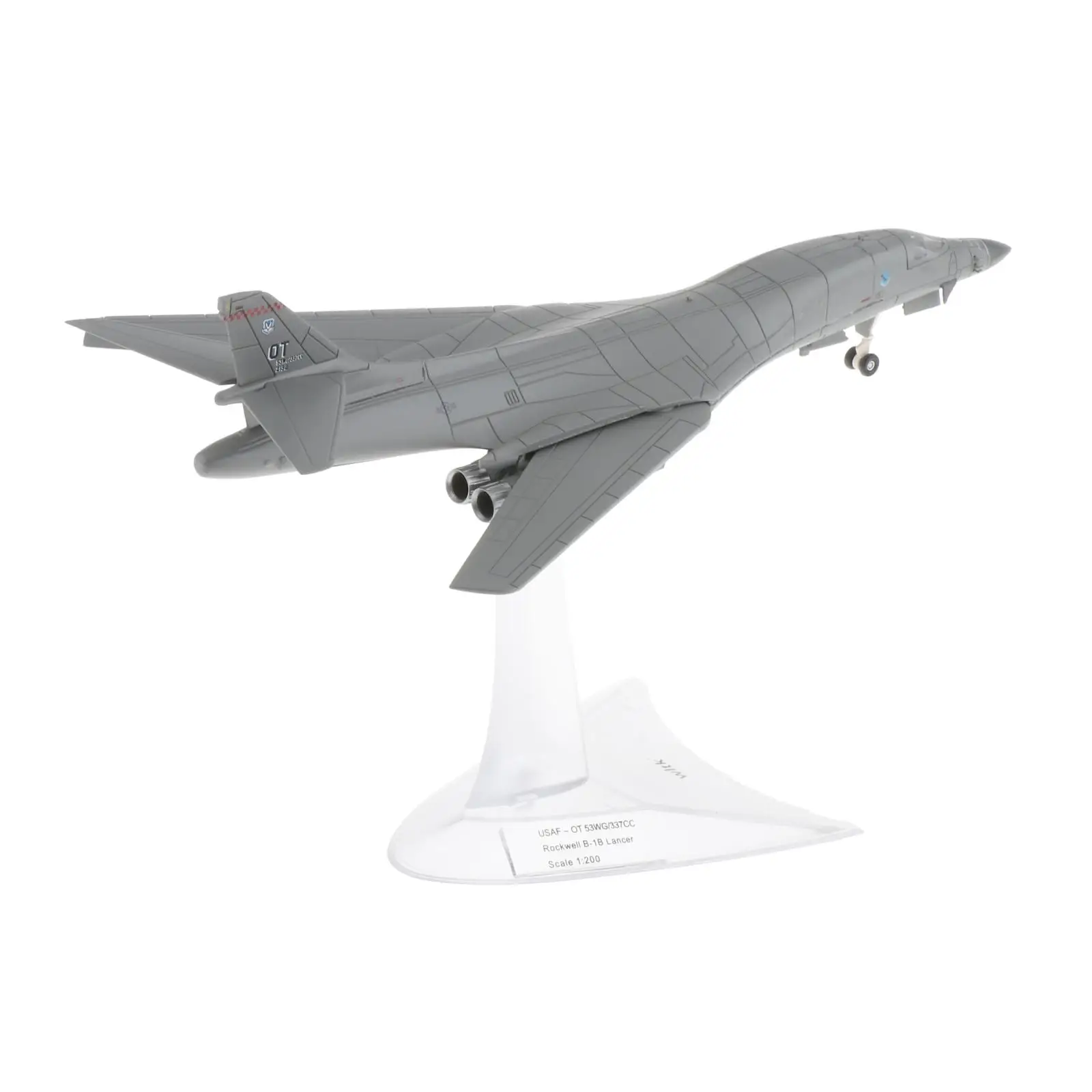 

1:200th Scale B-1B 3D Fighter Airplane Airplane Alloy Model with Plastic Base