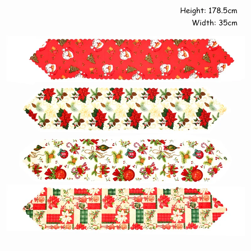 Рождественские украшения для дома Настольная дорожка коврик скатерть и флаги