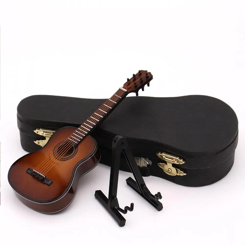 Мини-Классическая гитара деревянная миниатюрная модель гитары музыкальный