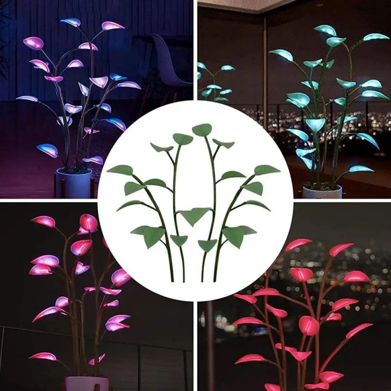 

Colorful Color Change Light Simulation Plant Magical Led Houseplant Multi-Color LED Decoration 100/300/500 Lamp Beads Change New