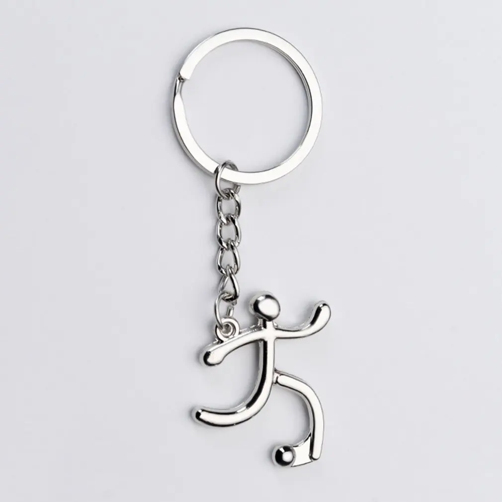 Спортивный логотип брелок для ключей велосипед бег тяжелая атлетика футбольный