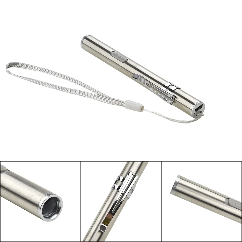 

Pen Size USB Rechargeable Flashlight Torch Pocket Light 500lm Q5 LED Lamp Easy To Carry Camping Hiking Accessories