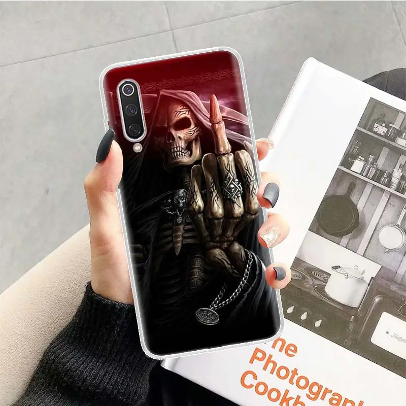 Чехол Grim Reaper Skull Skeleton для Xiaomi Redmi Note 10 9 9S 8 7 6 8T 8A 7A 6A S2 K30 K20 MI CC9 F1 Lite Pro Мягкий ТПУ чехол
