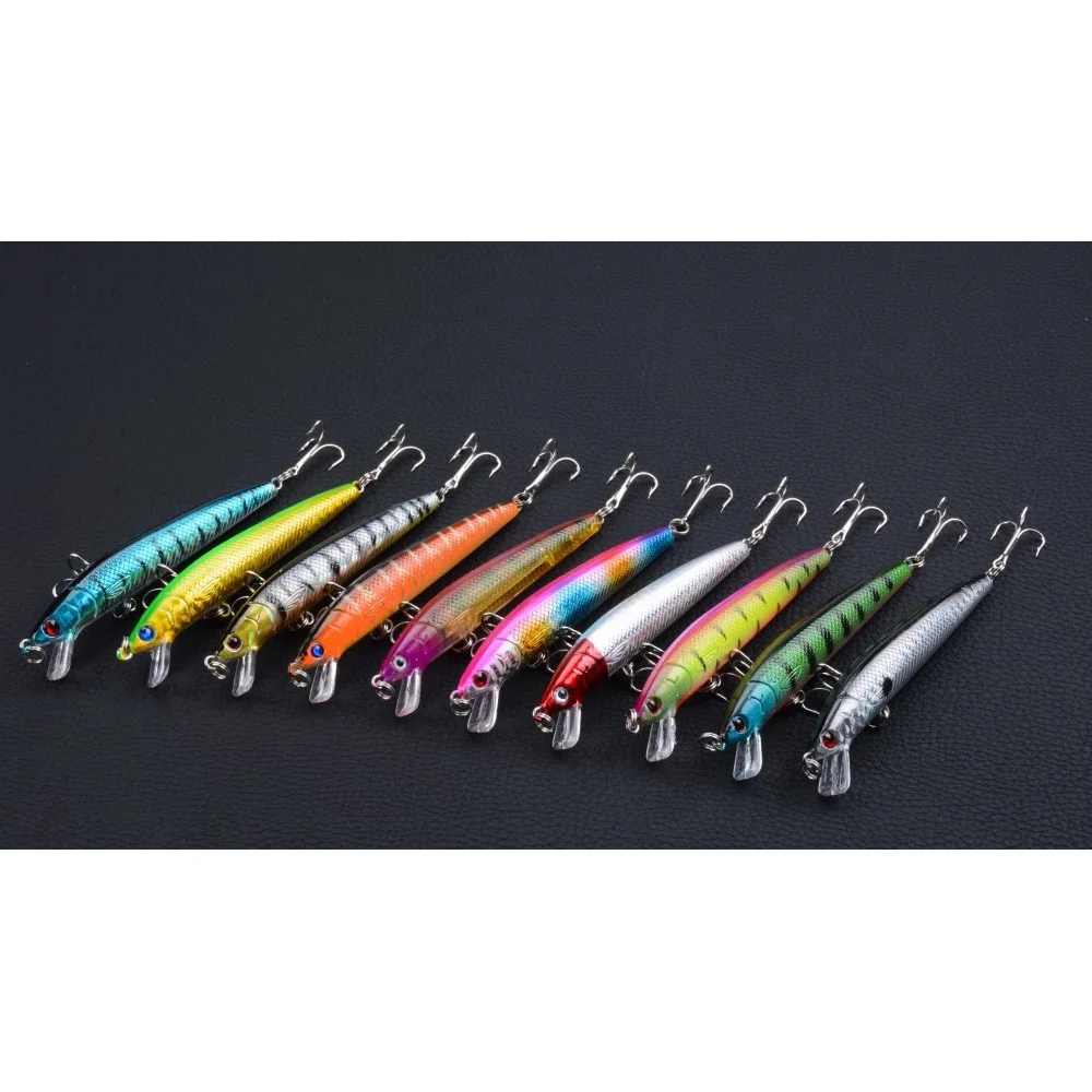 

1 шт., приманка для рыбалки, приманка 9,5 см/8,5 г искусственный 3D воблеры с глазками для приманки улова, Пластик приманки бас воблер, щука с трой...