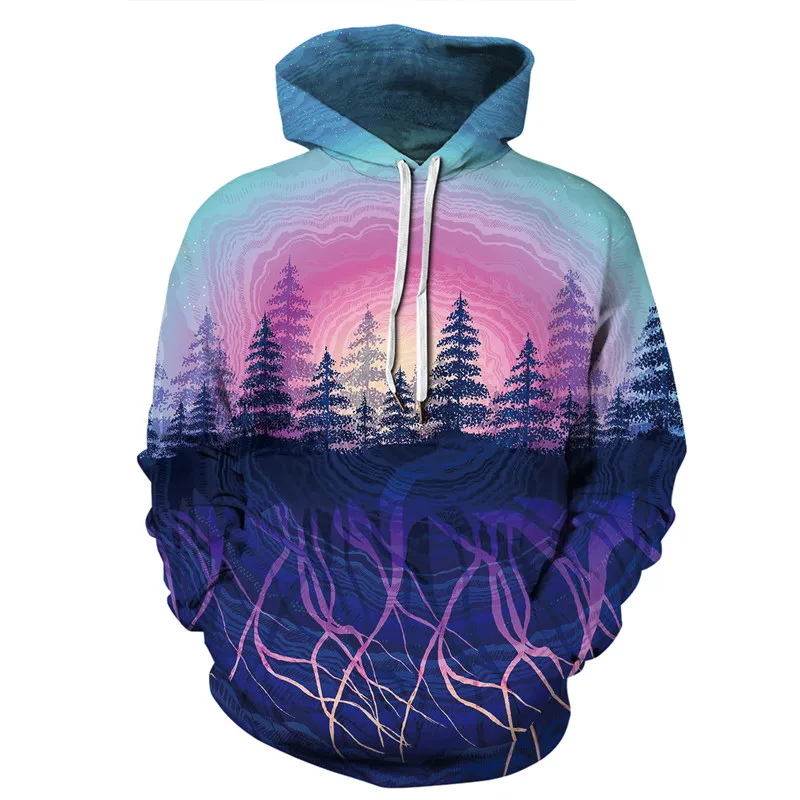 

COLDKER New 3D galaxy Print tops High Quality Sweatshirt Tracksuit Polyester clothing for man/woman plus size
