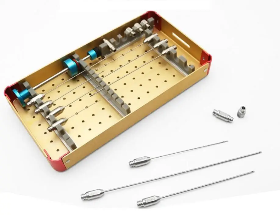 Набор конюль для переноса жира лица с замком Luer оборудование липосакции |