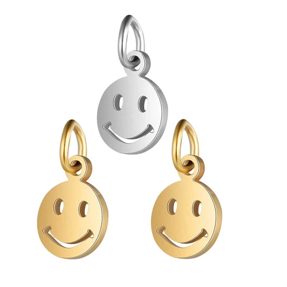 Зеркальная полировка из нержавеющей стали 5 шт./лот 7 мм подвеска с изображением