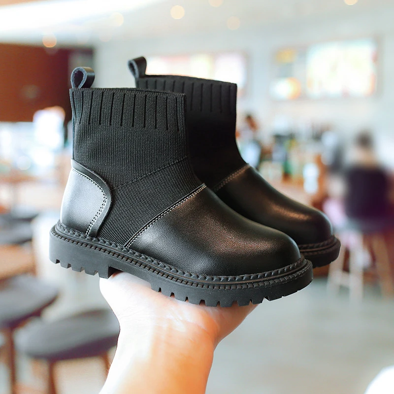 Детская обувь для девочек ботинки в байкерском стиле Dr Martens зимняя детей детские