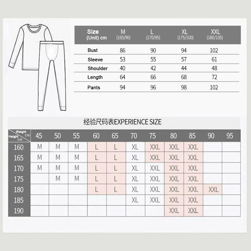 Men's Thermal Underwear Men Autumn Winter Long Johns Sets Fleece Warm Slim Round neck Male Underwear Set Plus Size 3XL