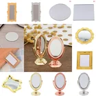 Мини-Зеркало для кукольного домика в масштабе 1:12, винтажное украшение сделай сам, мебель, аксессуары для кукольного домика в разных стилях