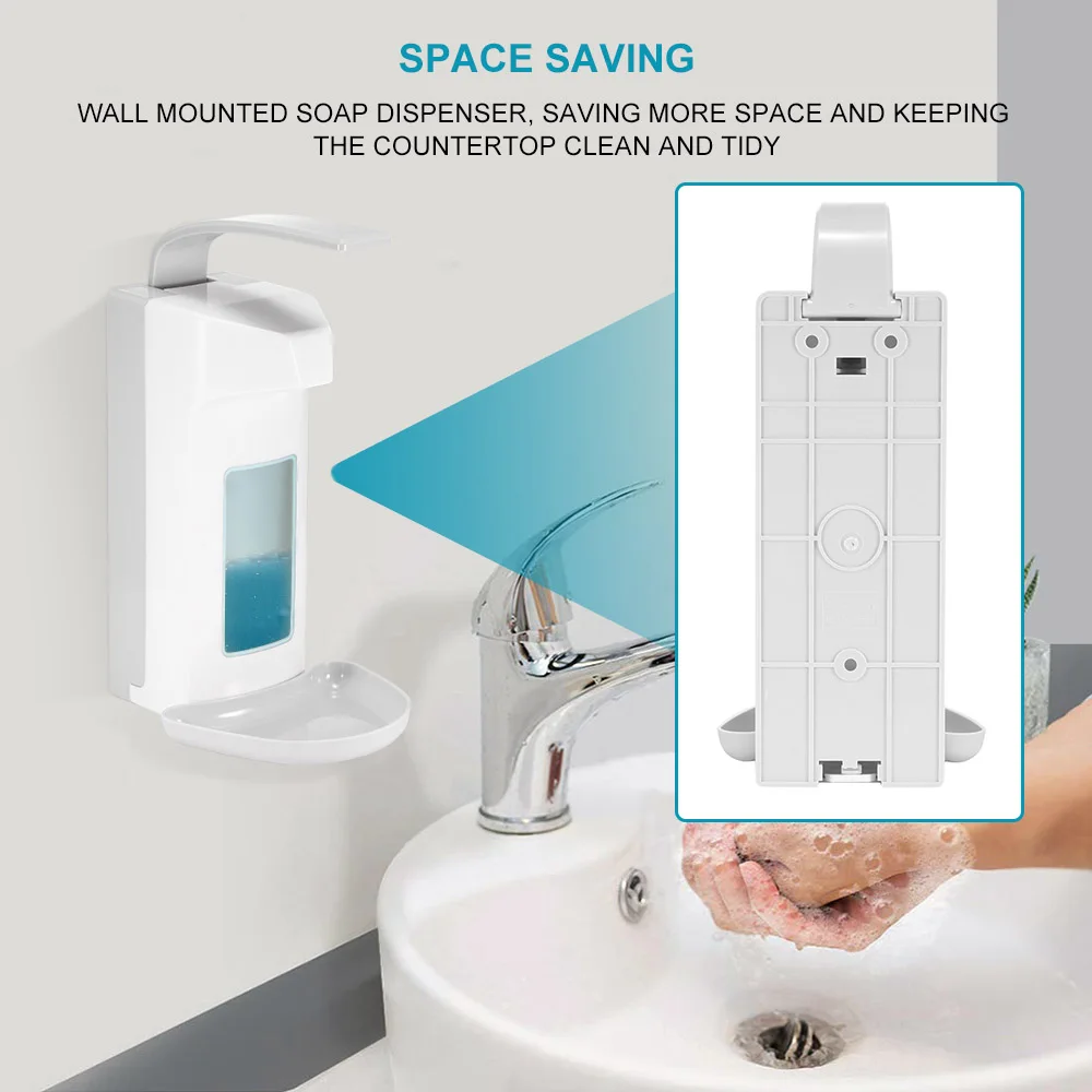 1000 мл дозатор для жидкого мыла настенный ручной шампунь дезинфицирующее