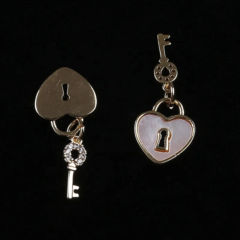 Оптовая продажа дешевая модная оболочка в форме сердца 10*12 мм с микрозакрепкой 4*11