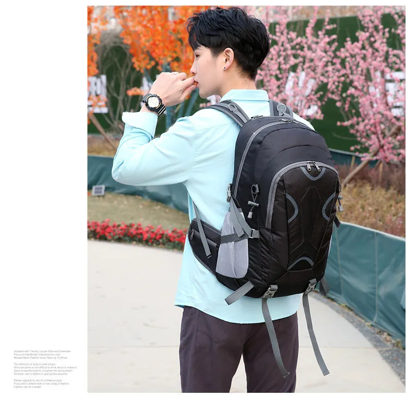 Outdoor Bag Backpack with Bracket Carrying System Hiking Backpack Cycling Backpack  Hiking Bag