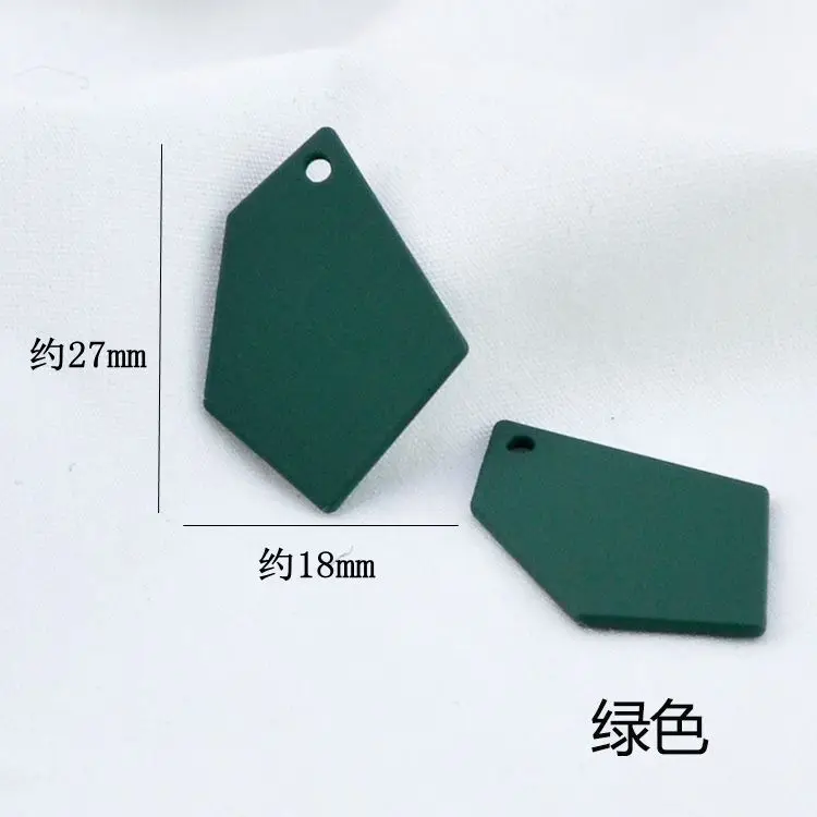 

10pcs Diy handmade stud earring hooks findings backs jewelry materials fashion irregular rubber paint alloy pendant accessories