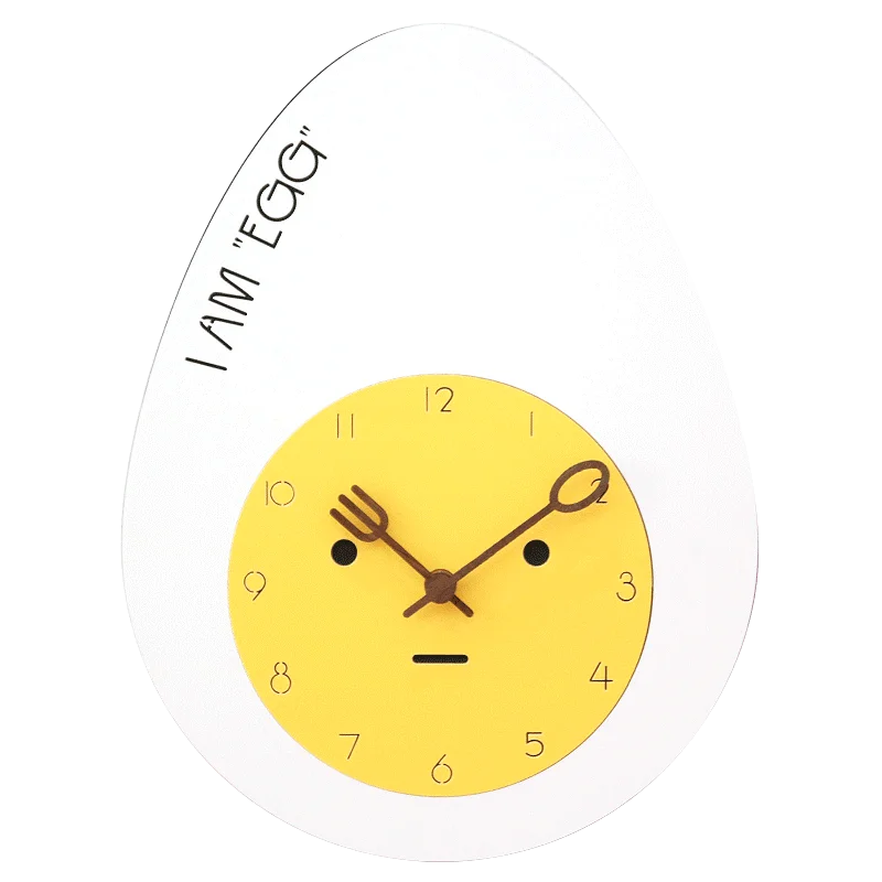 Милые Мультяшные настенные часы модные тихие для спальни современные