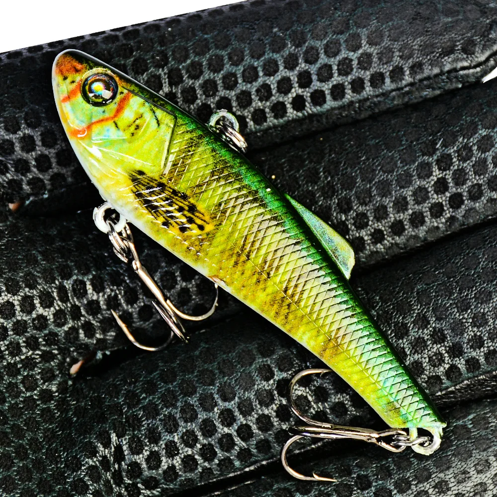 

1 Pcs 70mm 7g Metal VIB Fishing Lure Vibration Spoon Bass Baits Crankbait Bass Wobbler Hard Baits Cicada Lure ViB Tackle