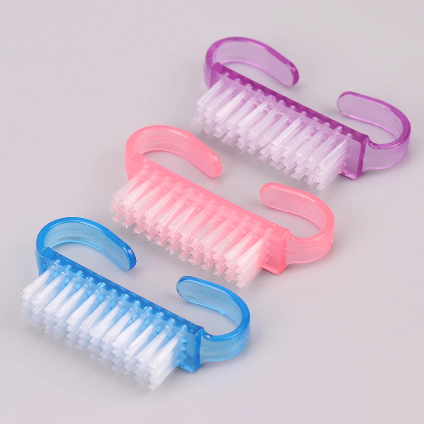 

1PC Nail Cleaning Clean Brush Tool File Manicure Pedicure Soft Remove Dust Small Angle Clear Tools for Nail Care