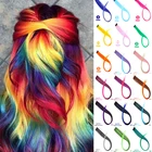 Женские Длинные прямые синтетические волосы AOOSOO, 1 шт., модные многоцветные синтетические накладные волосы на клипсе, парик, головной убор