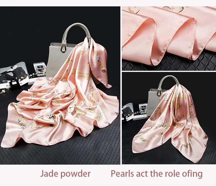 2020 новый большой квадратный шарф для женская летняя обувь шелковый стюардессы на