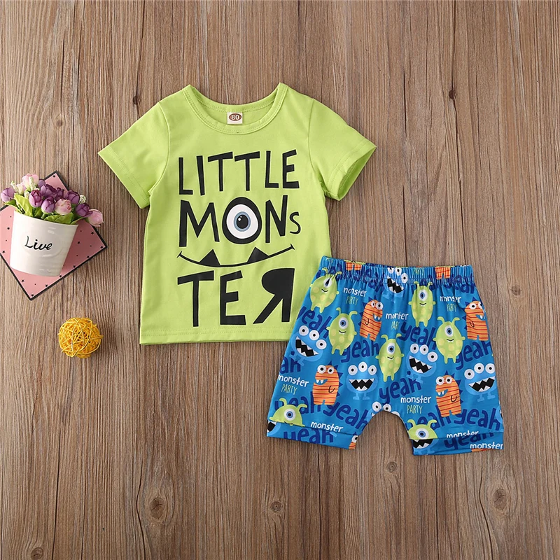 От 0 до 3 лет комплект летней одежды для новорожденных мальчиков и девочек