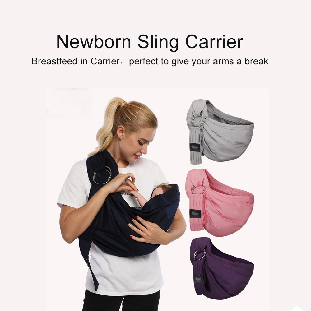 

Newborn Baby Carrier Swaddle Infant Kangaroo Bags Widened shoulder strap Adjustable Breastfeeding Carriers