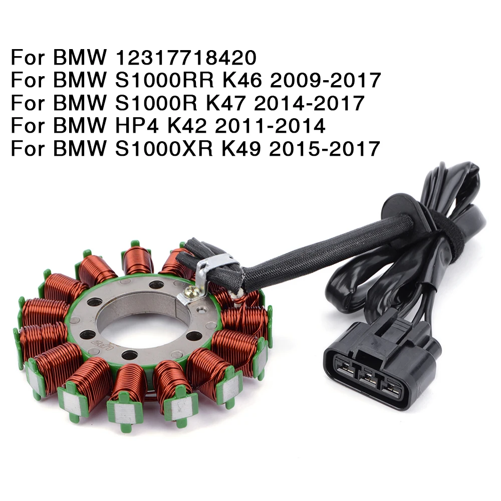 12317718420 Motorcycle Engine Parts Generator Magneto Stator Coil For BMW S1000RR K46 S1000R K47 HP4 K42 S1000XR K49