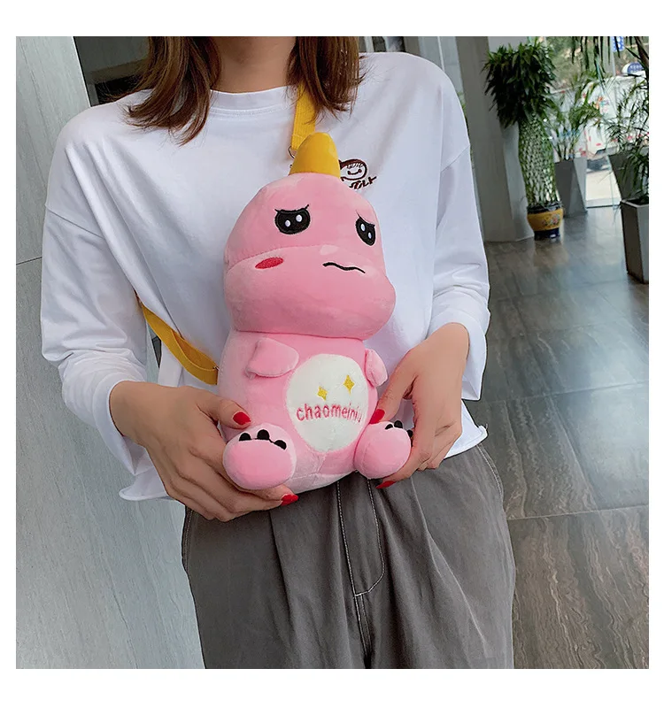 Горячая динозавр Плюшевый Рюкзак Kawaii Динозавр мир плюшевые животные сумка на плечо милые дети портмоне плюшевые игрушки подарок на год